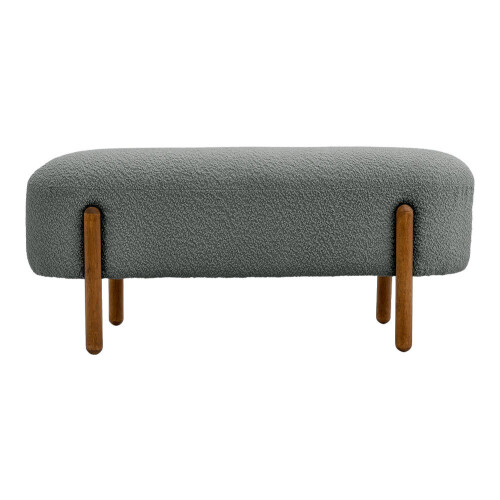 Living And Home (Grey) Contemporary Upholstered Bench 2