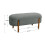 Living And Home (Grey) Contemporary Upholstered Bench 4