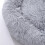 Living And Home (Light Grey, 60CM) Round Donut Plush Pet Dog Cuddler Bed 5