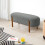 Living And Home (Grey) Contemporary Upholstered Bench 2