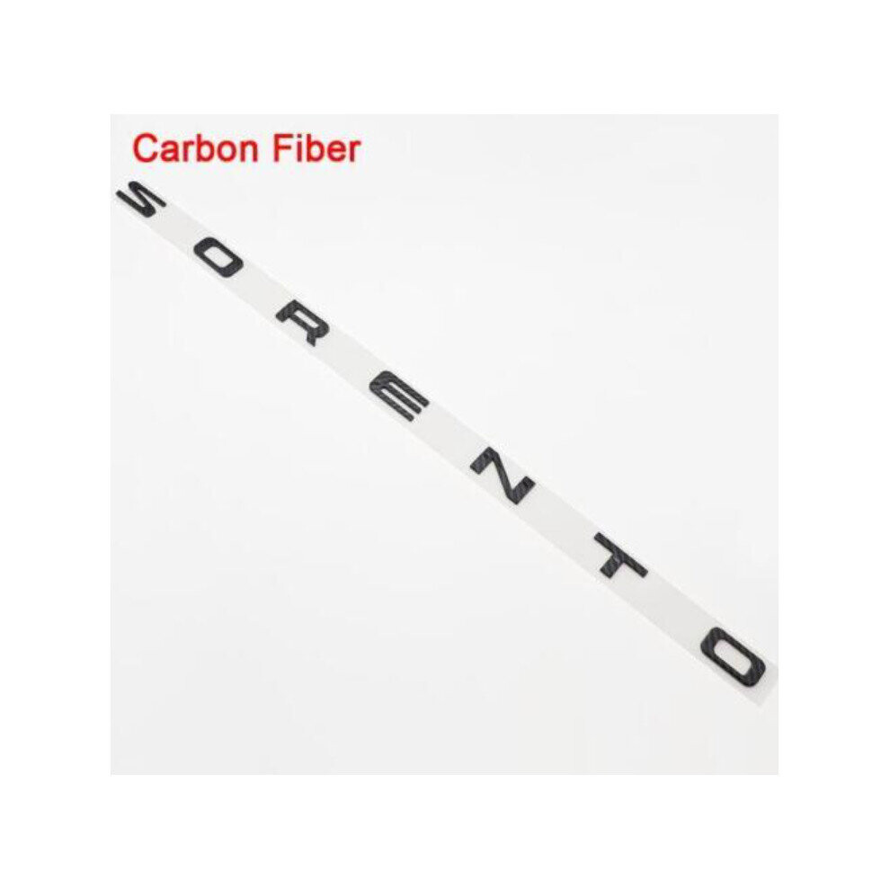 Kia Sorento Letter Emblem Tailgate Sticker Carbon Fiber Pattern 4754135866982