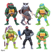 6Pcs Teenage Mutant Ninja Turtles Action Figures Set, 12cm Collectible Toys, Perfect Gift for Fans