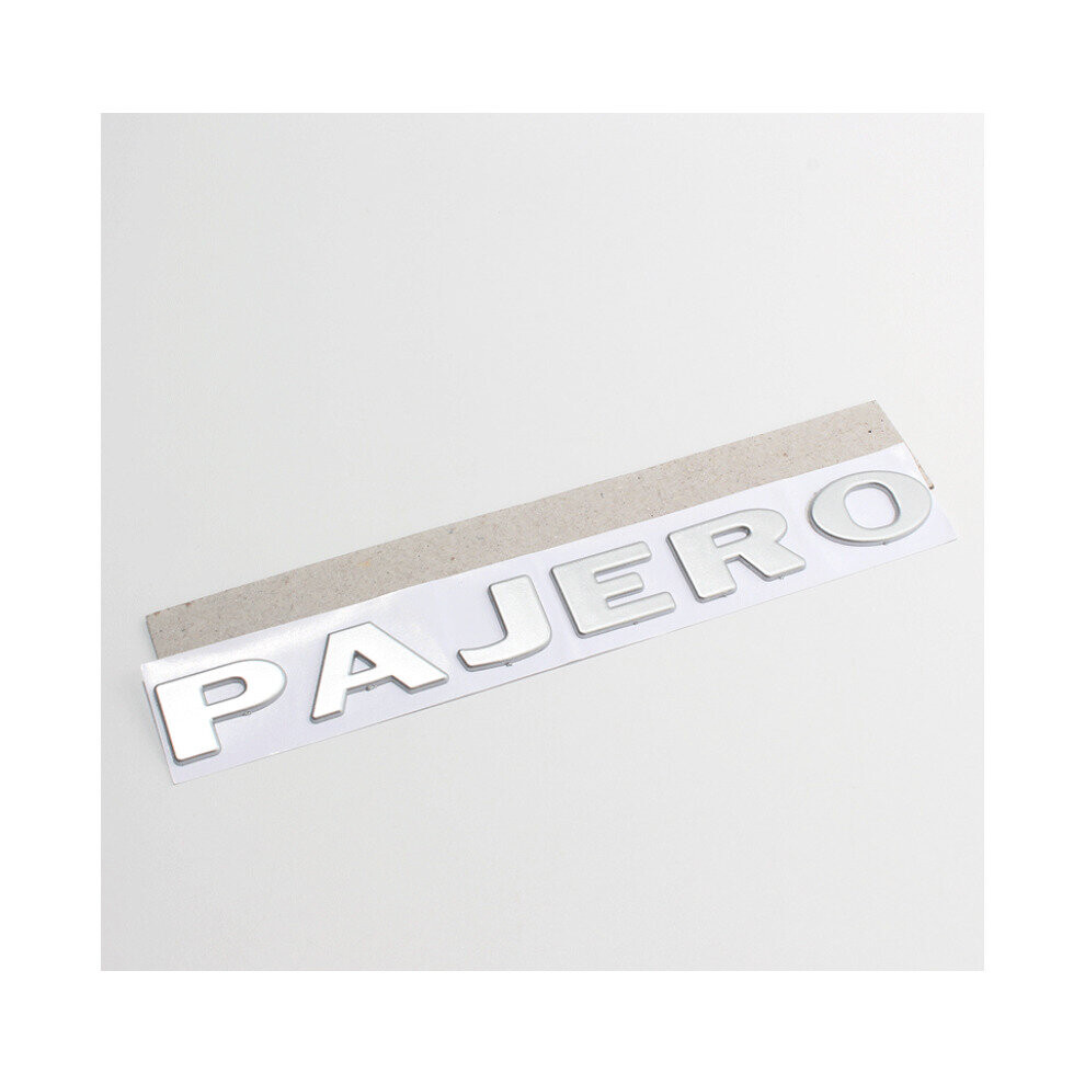 Mitsubishi Pajero Car Body Tailgate Letter Logo Badge Stickers Silver 4754135867002