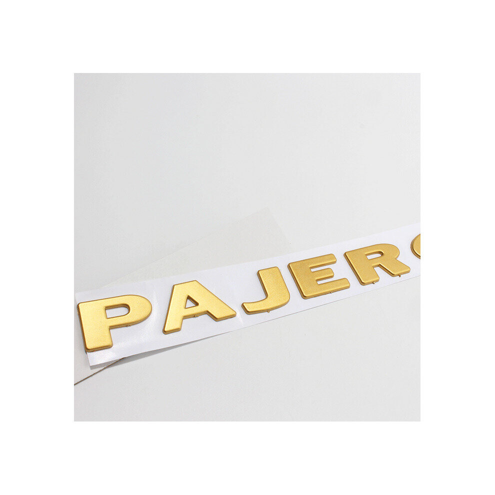 Mitsubishi Pajero Car Body Tailgate Letter Badge Stickers Gold 4754135867019