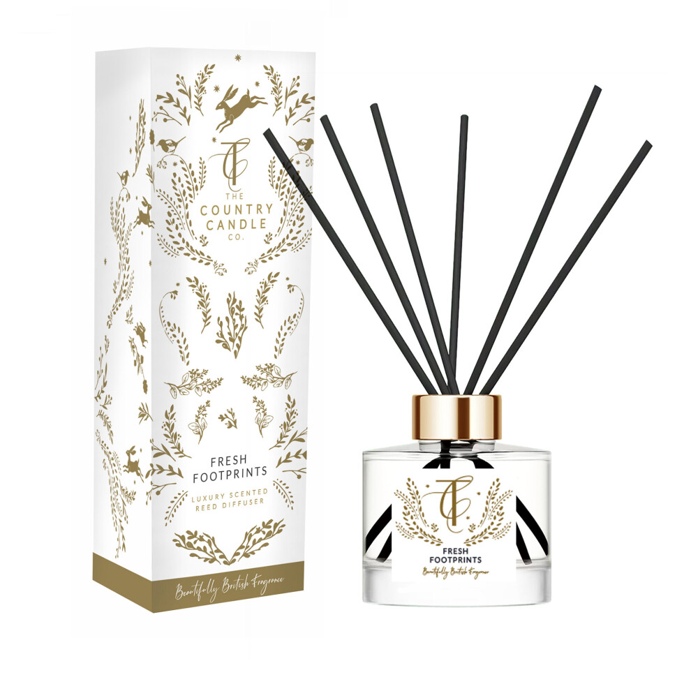 The Country Candle Co. Woodland Range Reed Diffuser - Fresh Footprints