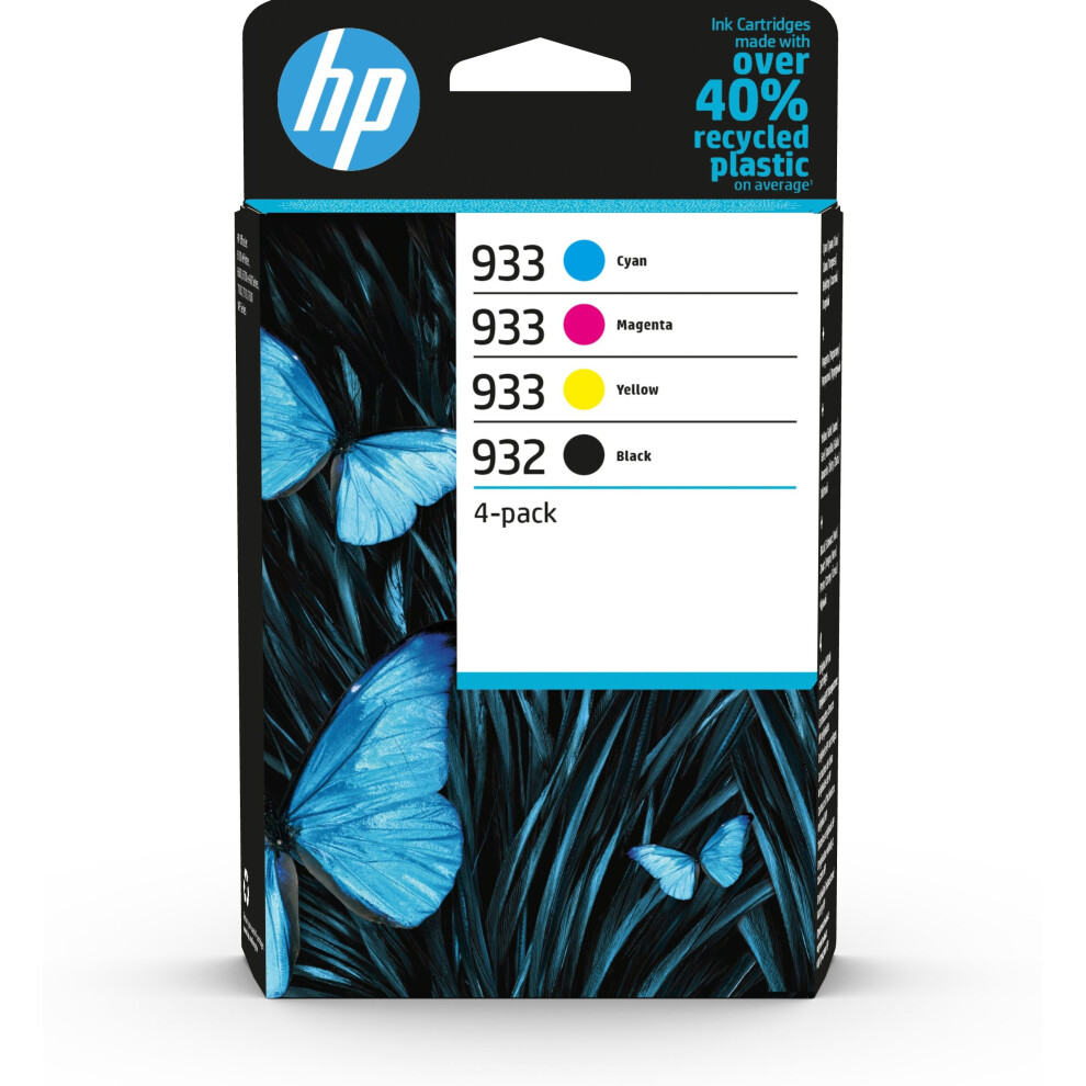 HP 932 Black/933 Cyan/Magenta/Yellow 4-pack Original Inks.