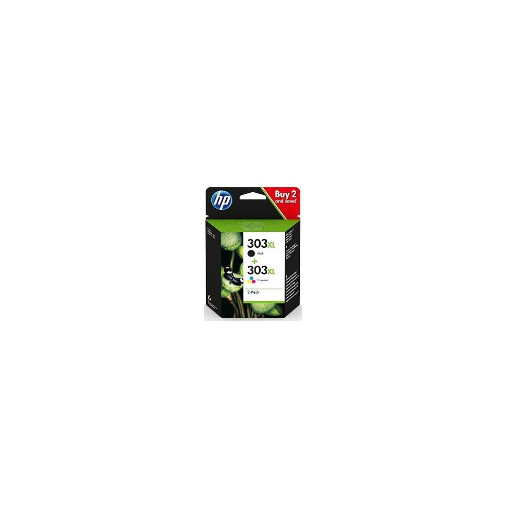 HP 303XL Inkjet Cartridge High Yield Page Life Black 600pp/Tri-Colour 415pp 22ml Ref 3YN10AE