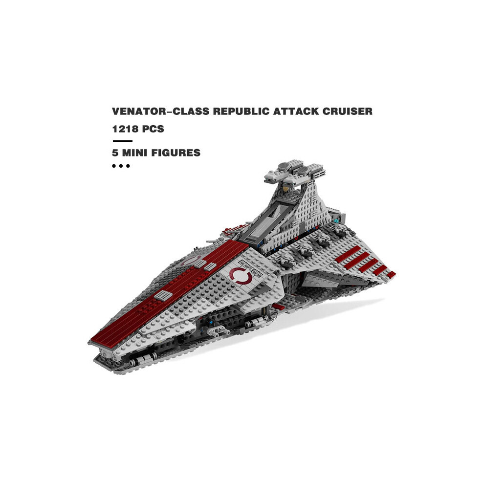 (19077) Star Venator Set Republic Ship Attack Cruiser Model Building Blocks Bricks 