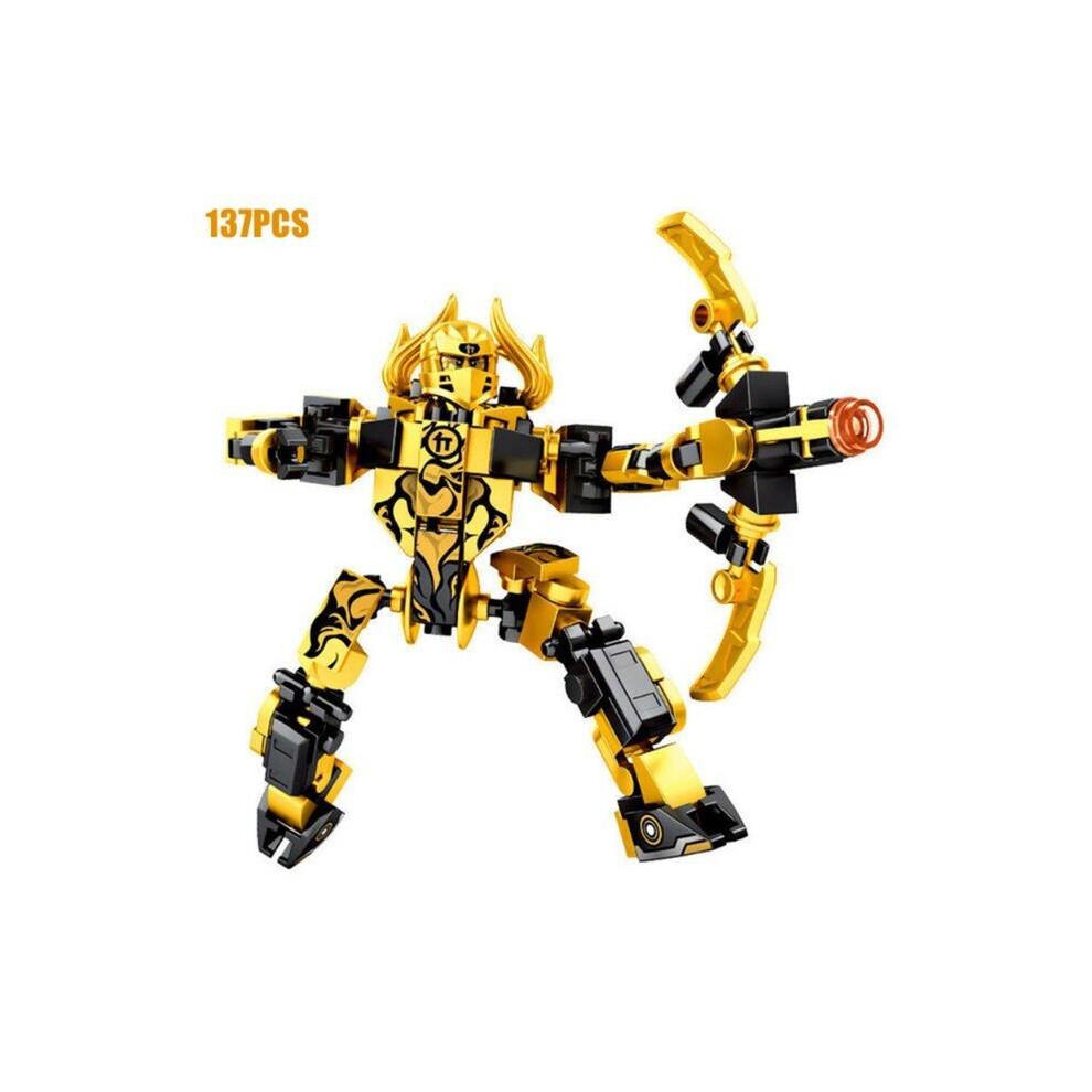 (7 No Box) Ninjago Lloyd War Armor Mech Mini Model Action Figure Building Blocks