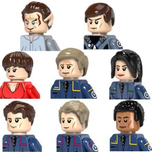 (8pcs Star Treks) 8pcs 8pcs Star Trekings Enterprise Spock Figure Mini Man Blocks - Blocks