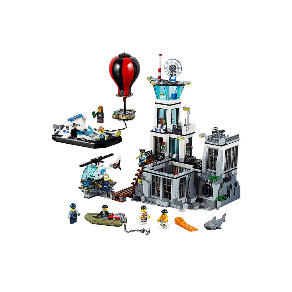 (82315) In Stock 846pcs New City Police Series Prison Island 60130 Building Blocks 