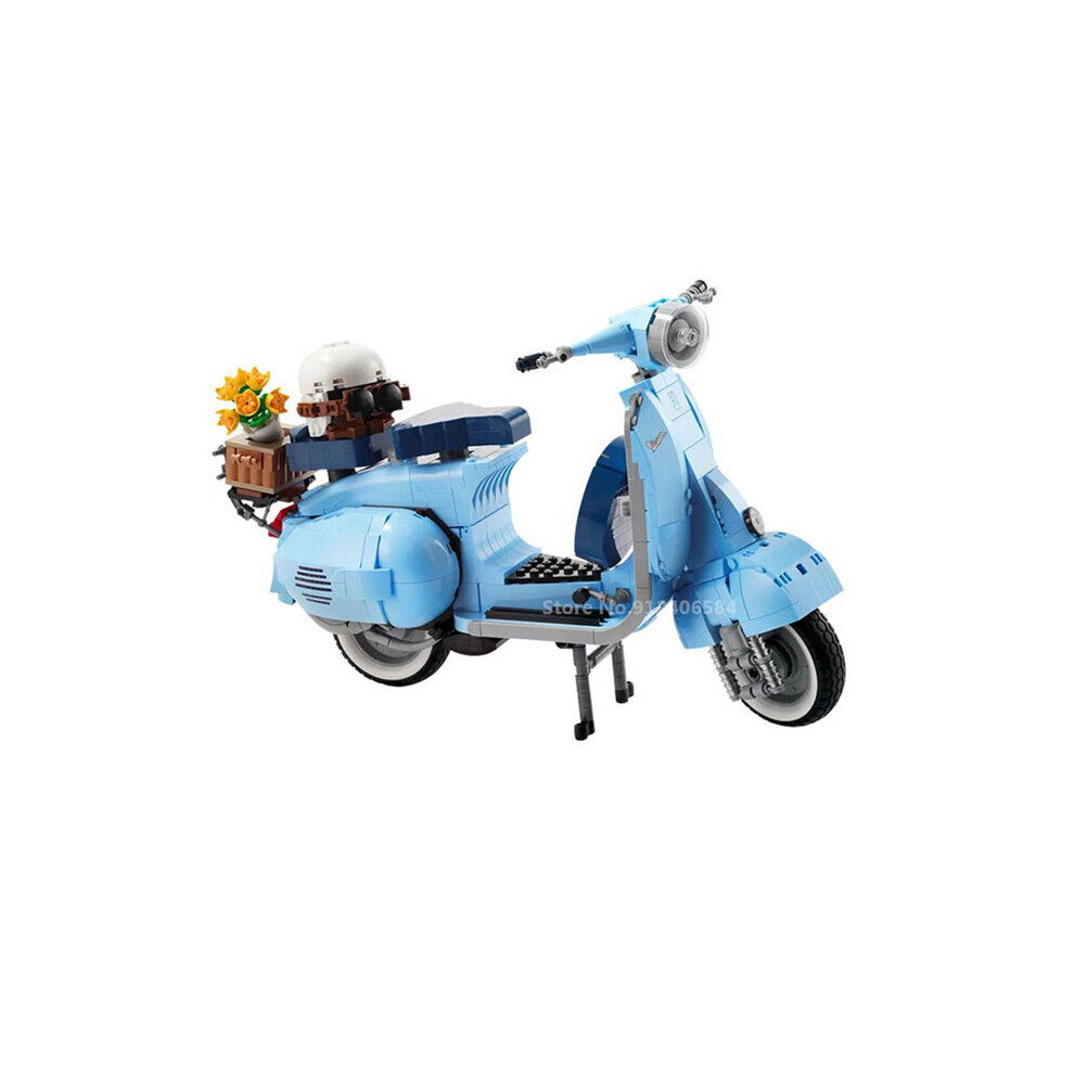 (1106Pcs) Roman Holida Vespa 125  10298 Famous Motorcycle City Moto Assembled Building