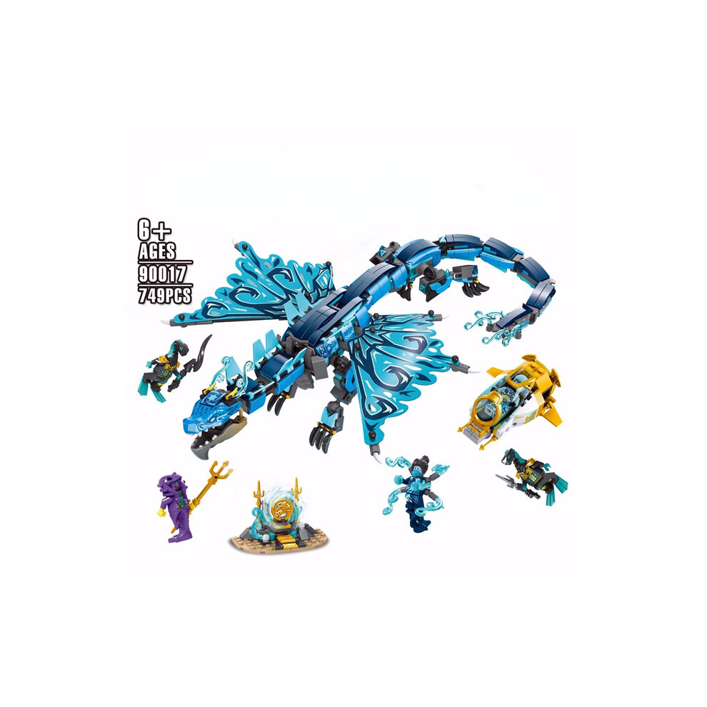 (90017) 71754 Ninjago Water Dragon Stores | Building Block Bricks | 71753