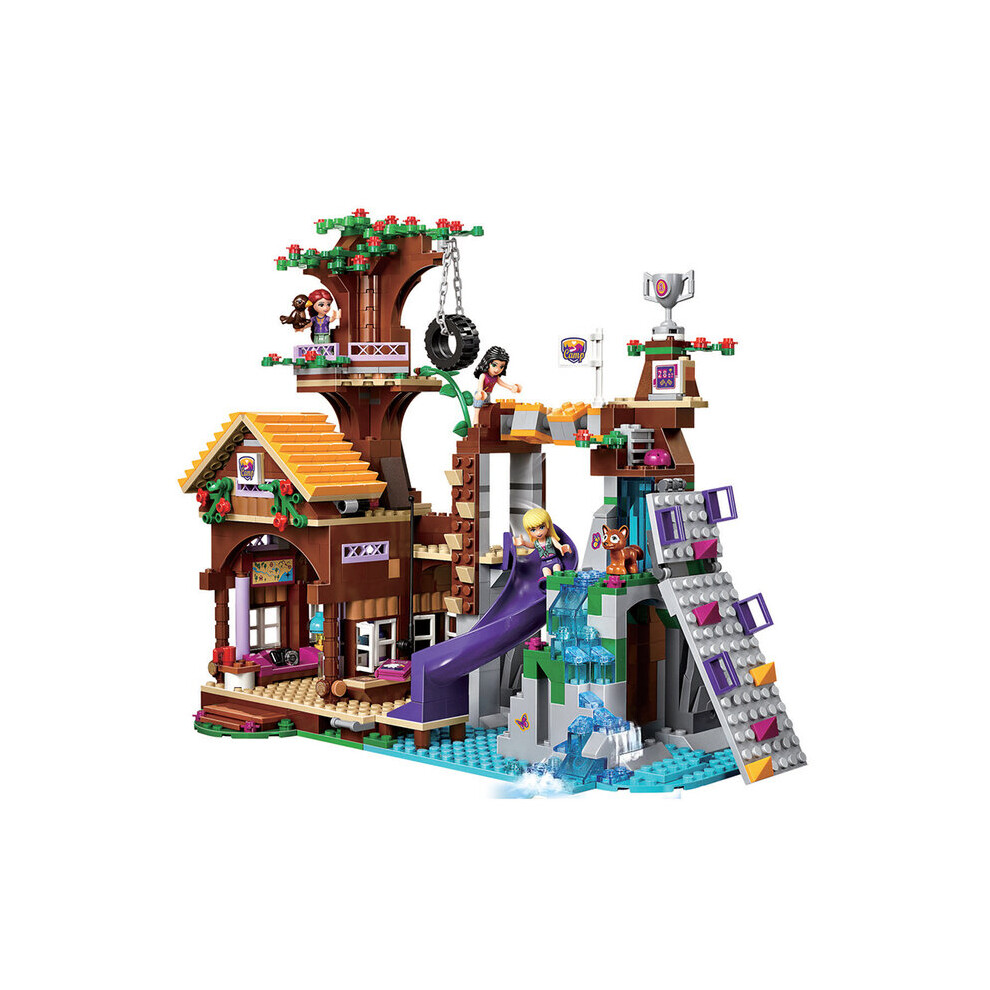 (3019) New Friends Adventure Camp Tree House Stephanie Figures Kit Building Block