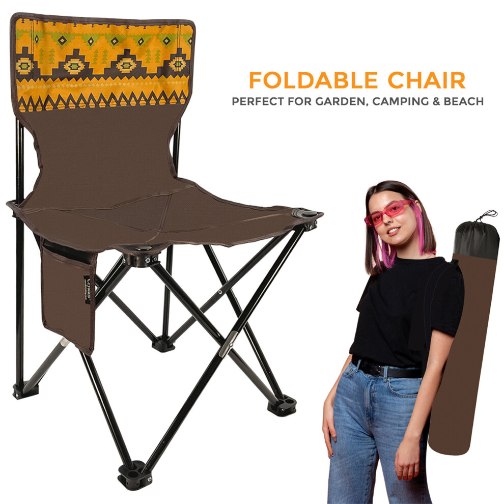 Denny Int Ltd Folding Camping Chairs Lightweight Outdoor Patio Garden Beach Chair Fishing Seat