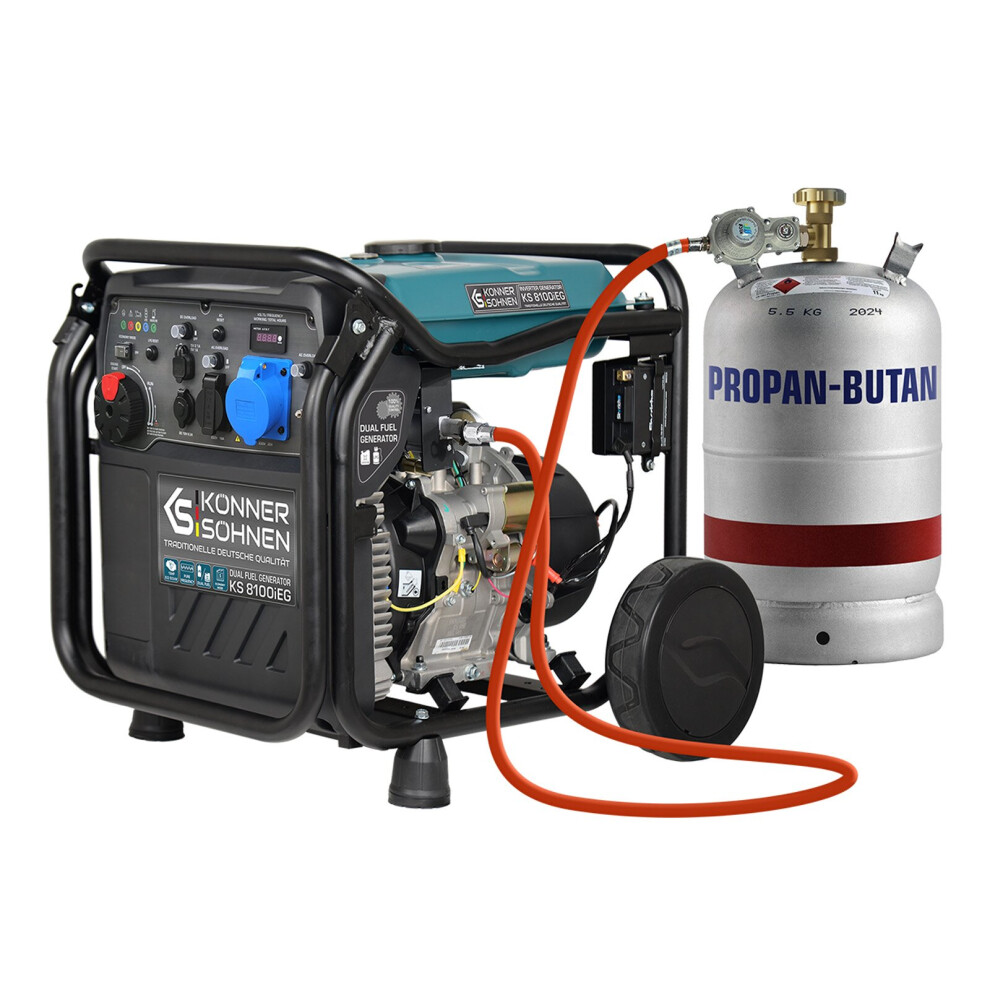 KÃ¶nner&SÃ¶hnen KS 8100iEG portable LPG/petrol inverter generator Max 8000W