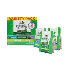Greenies 642863108105 Dental Chews 3 Flavors Variety Pack Teenie, 36 oz