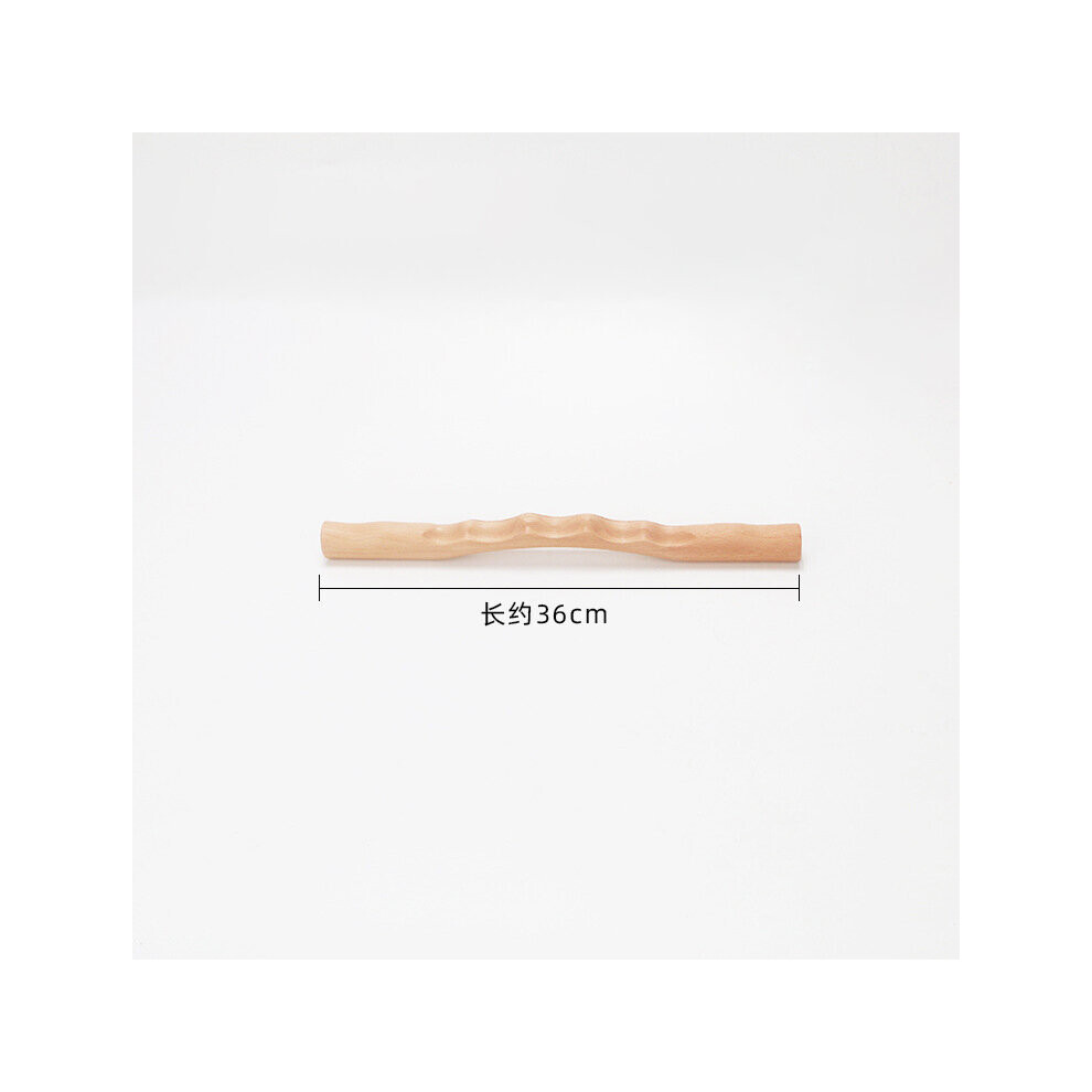 Dechoicelife (A-36Cm) Upgraded 4Pc Natural Wood Guasha Scraping Stick Scraper For Fat Burner Back Shoulder Neck Leg Body Massage Therapy Slimming Tool