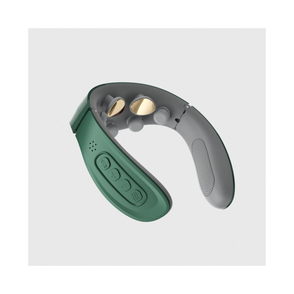 Dechoicelife Green (A-) Smart Electric Neck Massager Low Frequency Massager With Therapy Pulse Pain Relieve Treatments Health Care Neck Warmer