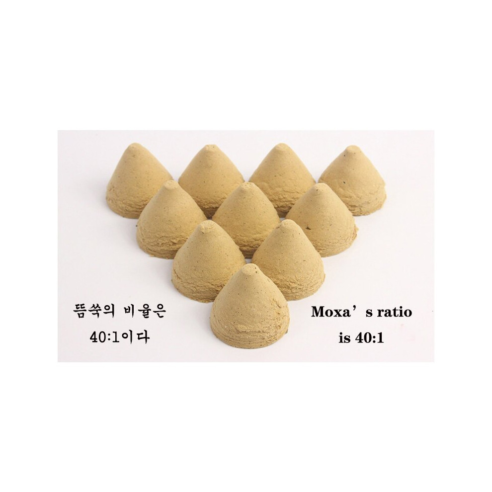 Dechoicelife (A-Type3) 20Pcs Tower Moxibustion Sticks Jade Massage Moxa Stick Moxas Therapy Acupuncture Body Massager Warm Uterus Health