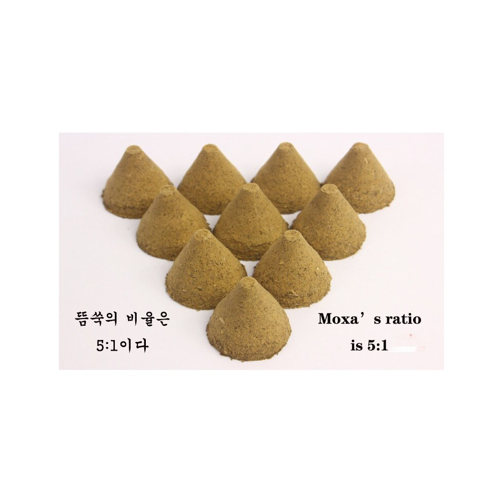 Dechoicelife (A-Type1) 20Pcs Tower Moxibustion Sticks Jade Massage Moxa Stick Moxas Therapy Acupuncture Body Massager Warm Uterus Health