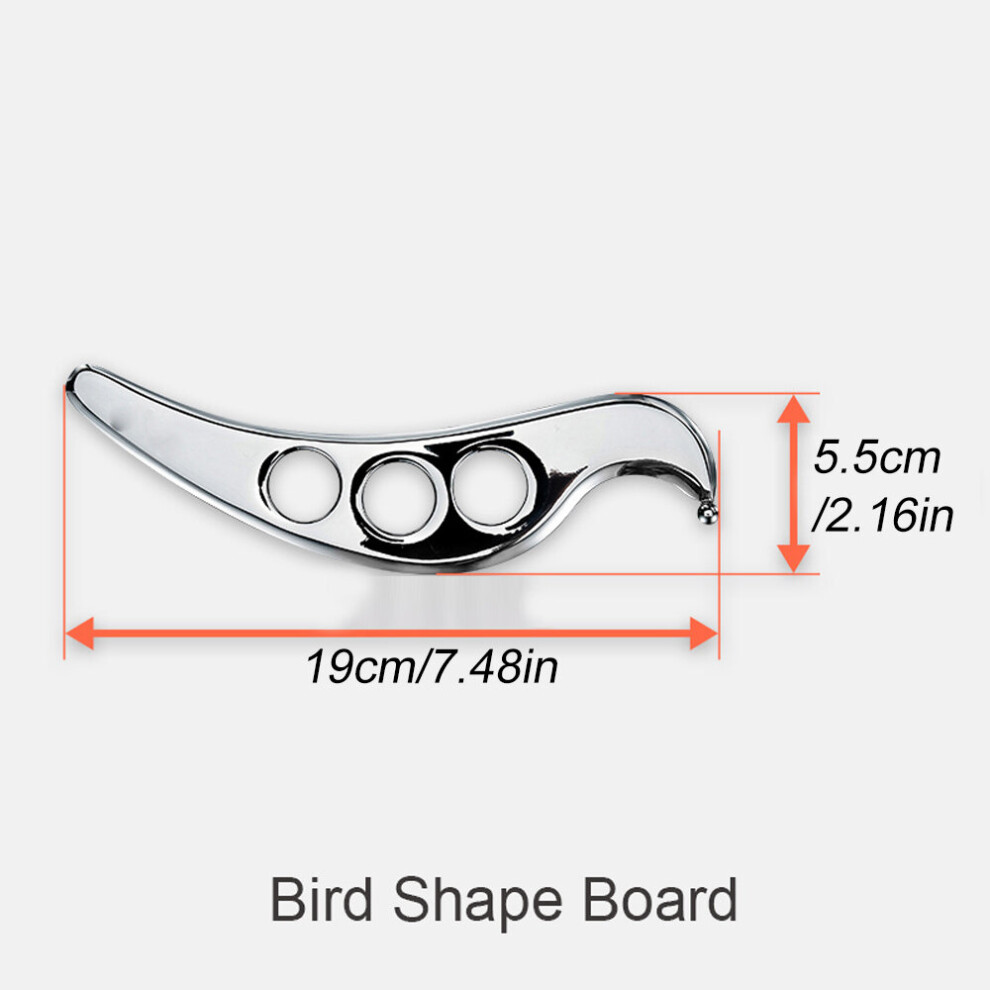 Dechoicelife (A-8) Massage Fascia Knife Therapy Massage Tools Gua Sha Stainless Steel Board Deep Tissue Acupoint Recovery Muscle Body Massager