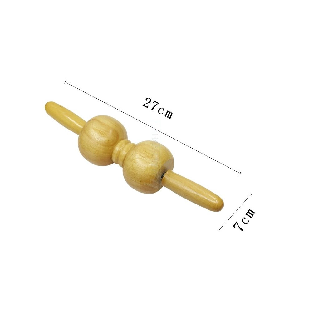 Dechoicelife (A-C) Meridian Yoga Stick Body Massager Stomach Back Waist Neck Leg Massage Stick Wooden Roller Massage Hammer