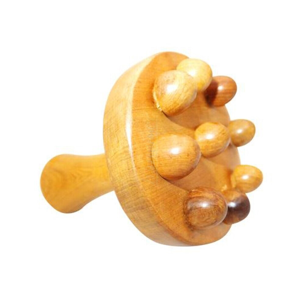 Dechoicelife (A-P) Meridian Yoga Stick Body Massager Stomach Back Waist Neck Leg Massage Stick Wooden Roller Massage Hammer