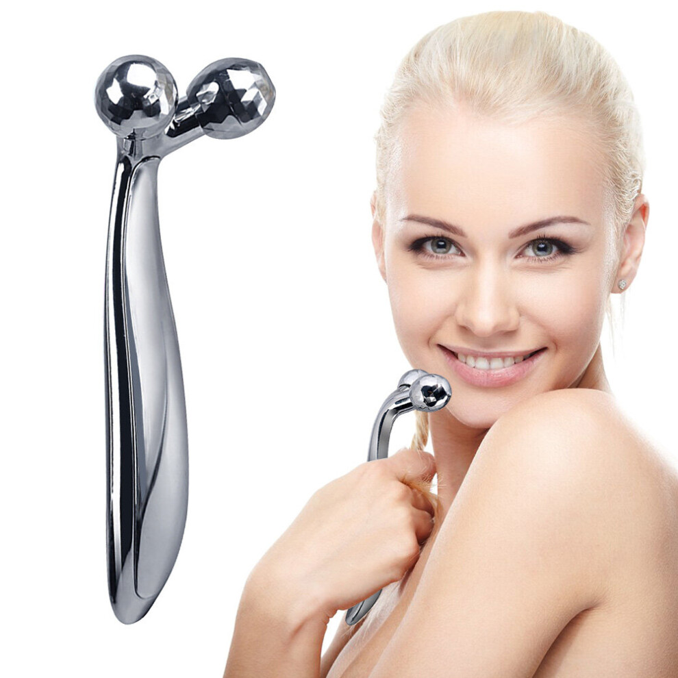 Dechoicelife 3D Face Lift Roller Massager Massage Instrument 360 Rotate Roller Massager Y Shape For Face Lifting Wrinkle Remover