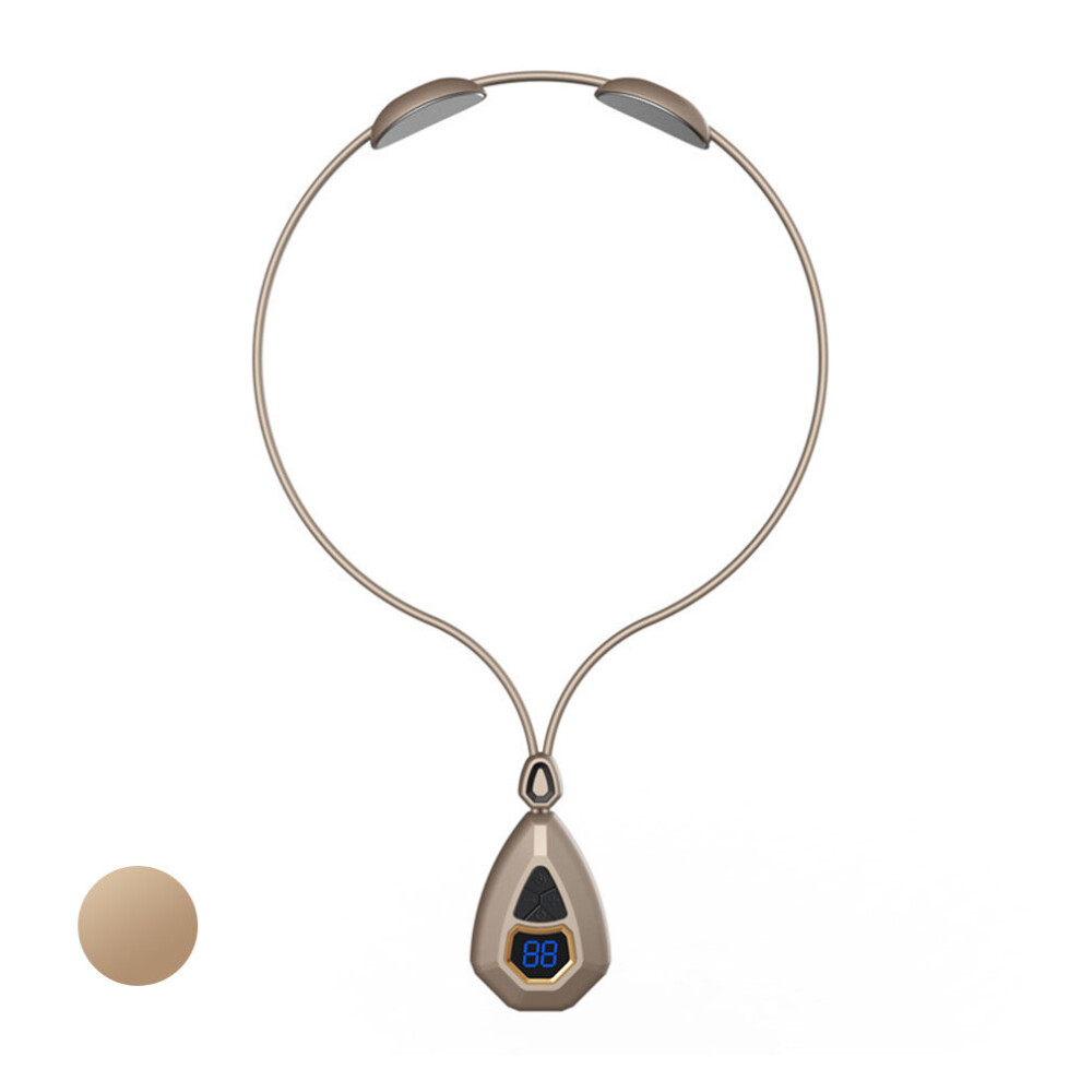 Dechoicelife Gold (A-Type A-Rose ) Smart Neck Protector Spine Massager Ems Pulse Therapy Shoulder Cervical Massage Hot Compress Relief Pain Muscle Stimulator