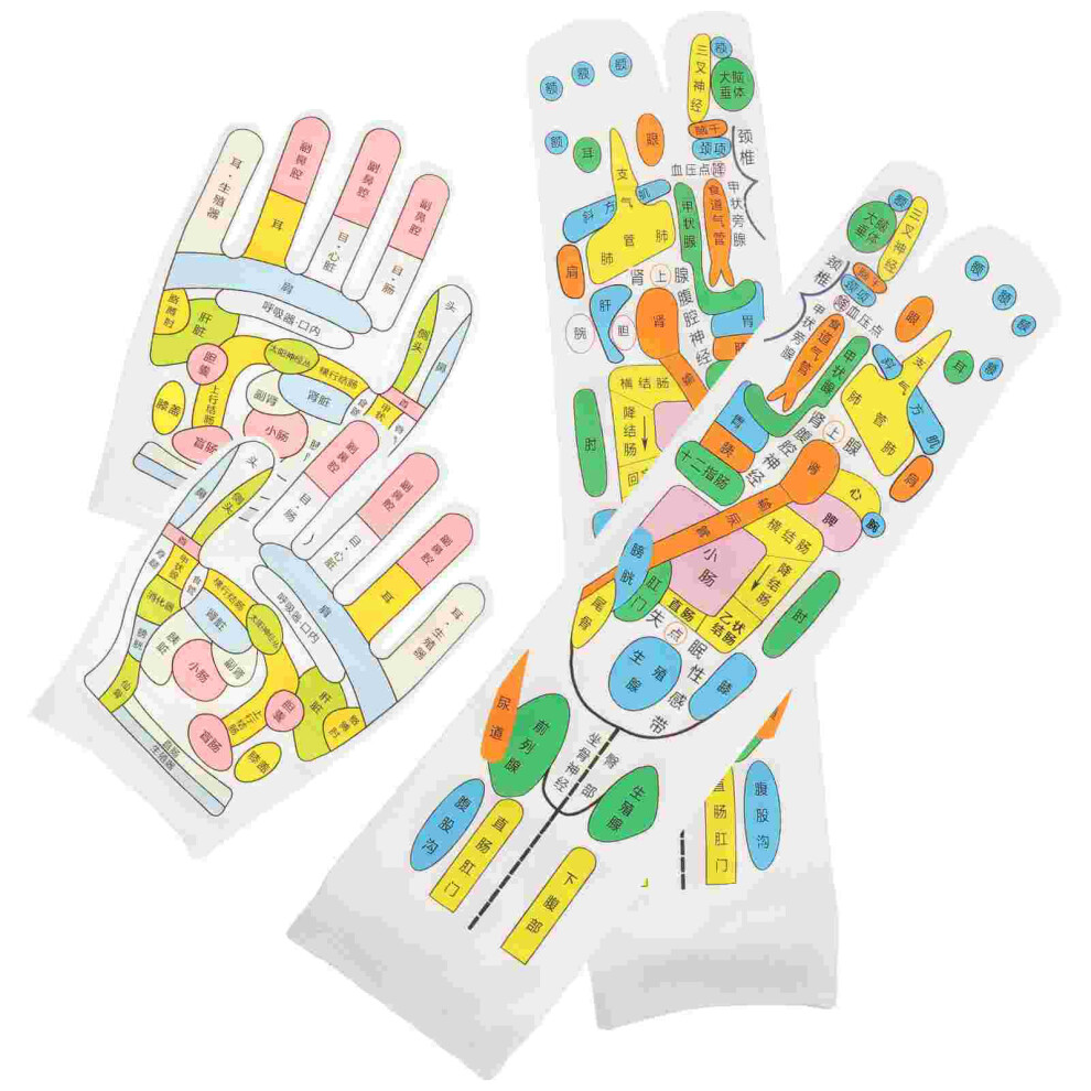 Dechoicelife Socks Reflexology Tools Point Foot Acupressure Hand Spa Toe Physiotherapy Tired Relieve Acupoint Feet Pressure Glove Men Tool