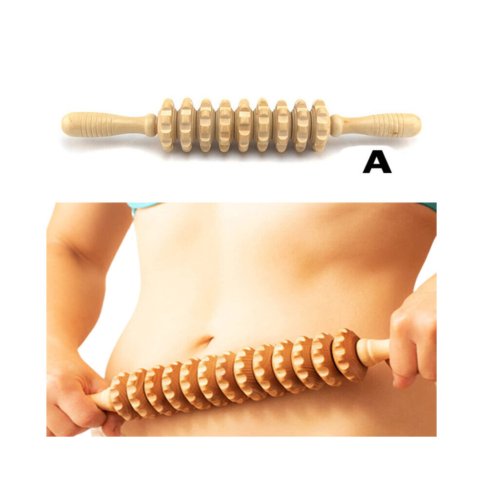 Dechoicelife (A-Style 01) 5Pcs Wood Therapy Massage Tool Lymphatic Drainage Massager Anti Cellulite Fascia Massage Roller For Maderotherapy Muscle Release