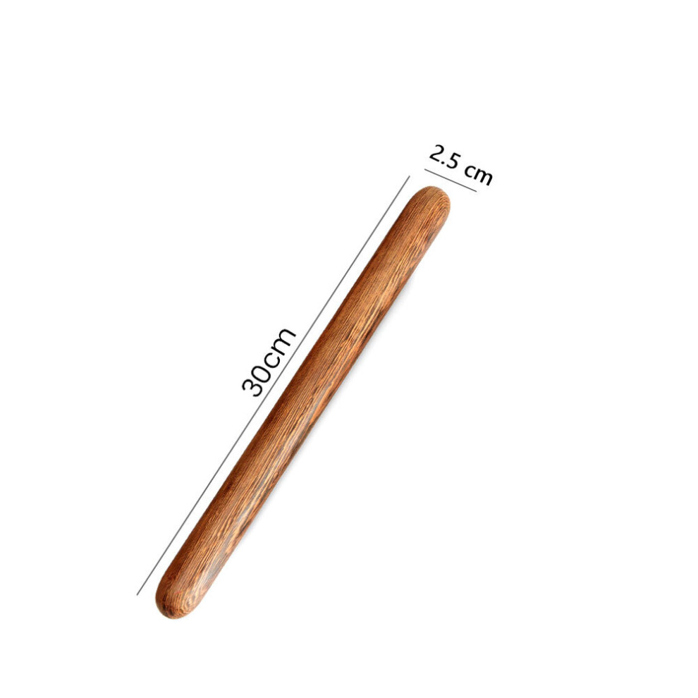 Dechoicelife (A-Length 30Cmx 2.5Cm) Original Wooden Massage Stick Acupressure Back Foot Reflexology Massage Wood Therapy Trigger Point Massage Gua Sha Scraping Too