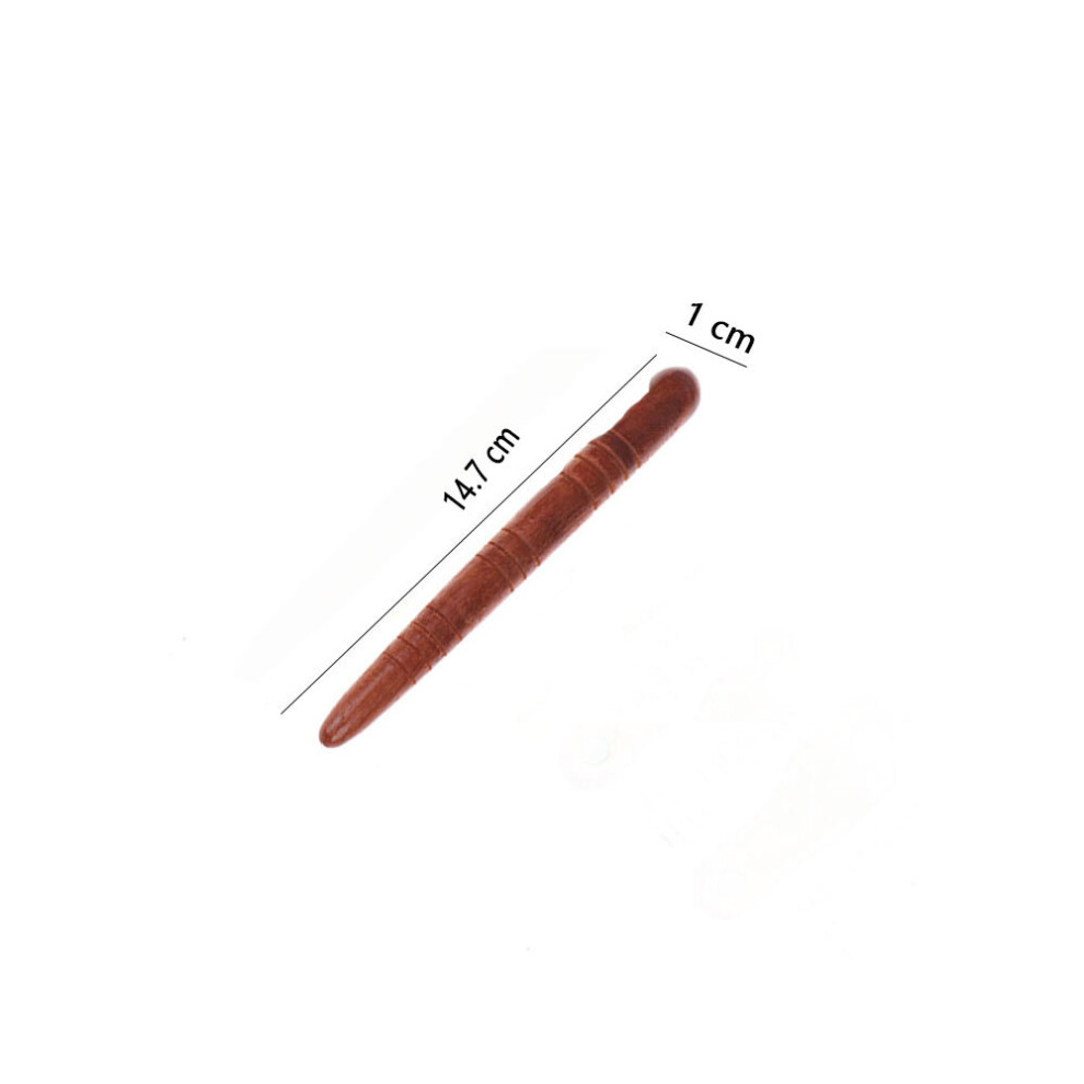 Dechoicelife (A-Stick 14.7Cmx 1Cm) Original Wooden Massage Stick Acupressure Back Foot Reflexology Massage Wood Therapy Trigger Point Massage Gua Sha Scraping Too