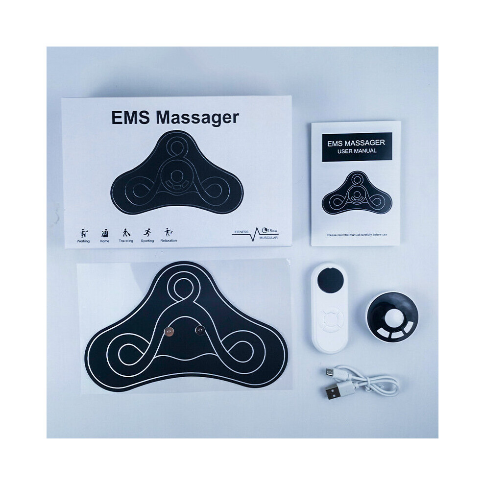 Dechoicelife Portable Neck Massager Mini Electric Convenient Intelligent Cervical Massage Stickers Meridian Muscle Relief Pain