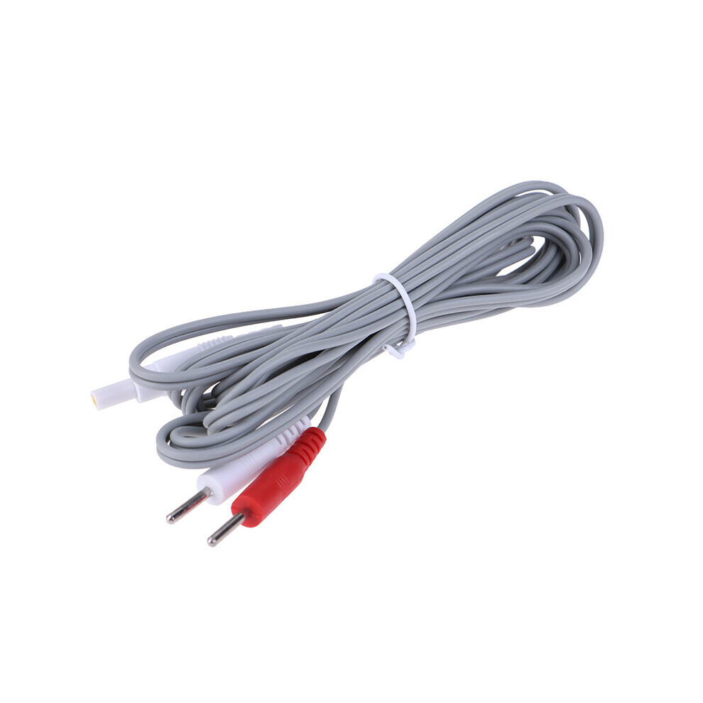 Dechoicelife (A-No.4) 2.35Mm New Electrotherapy Electrode Lead Electric Shock Wires Cable For Massager Connection Cable Massage And Relaxation 2Plugs