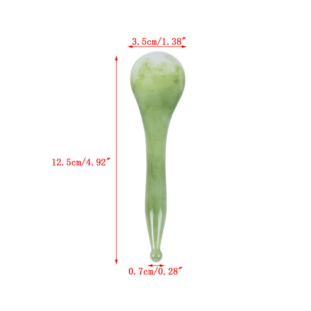 Dechoicelife (A-N4) New Portable Pratical Facial Massage Roller Natural Jade Anti Wrinkle Face Slimming Shaper Body Foot Relaxation Beauty Tool