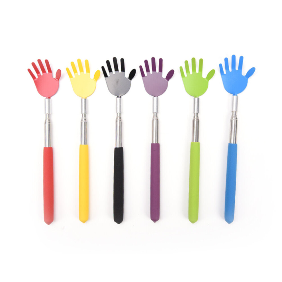 Dechoicelife Bear Claw Back Scratcher Handy Practical Stainless Steel Pen Clip Kit Back Scratcher Telescopic Pocket Scratching Massage