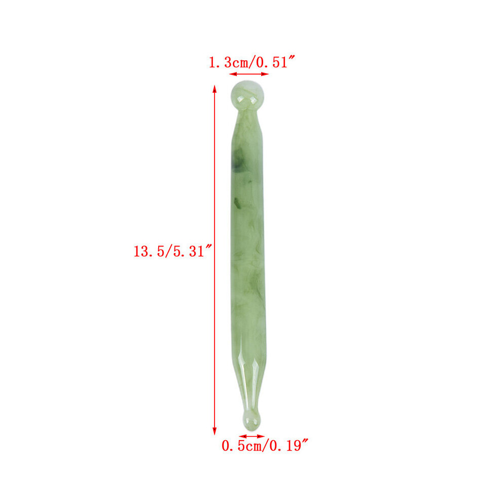 Dechoicelife (A-N6) New Portable Pratical Facial Massage Roller Natural Jade Anti Wrinkle Face Slimming Shaper Body Foot Relaxation Beauty Tool