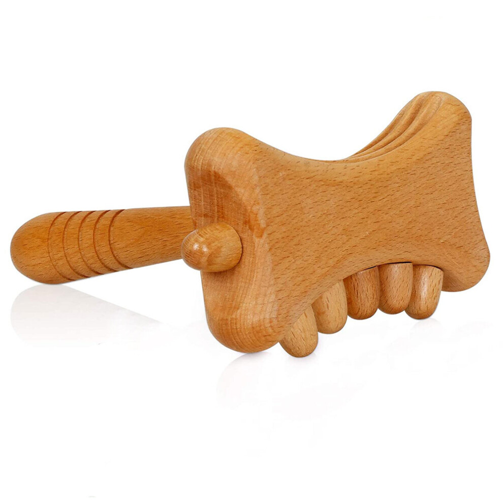 Dechoicelife Wood Therapy Massage Tools,Gua Sha Lymphatic Drainage Tool,Relief Muscle Soreness Anti Cellulite,Trigger Points Maderoterapia