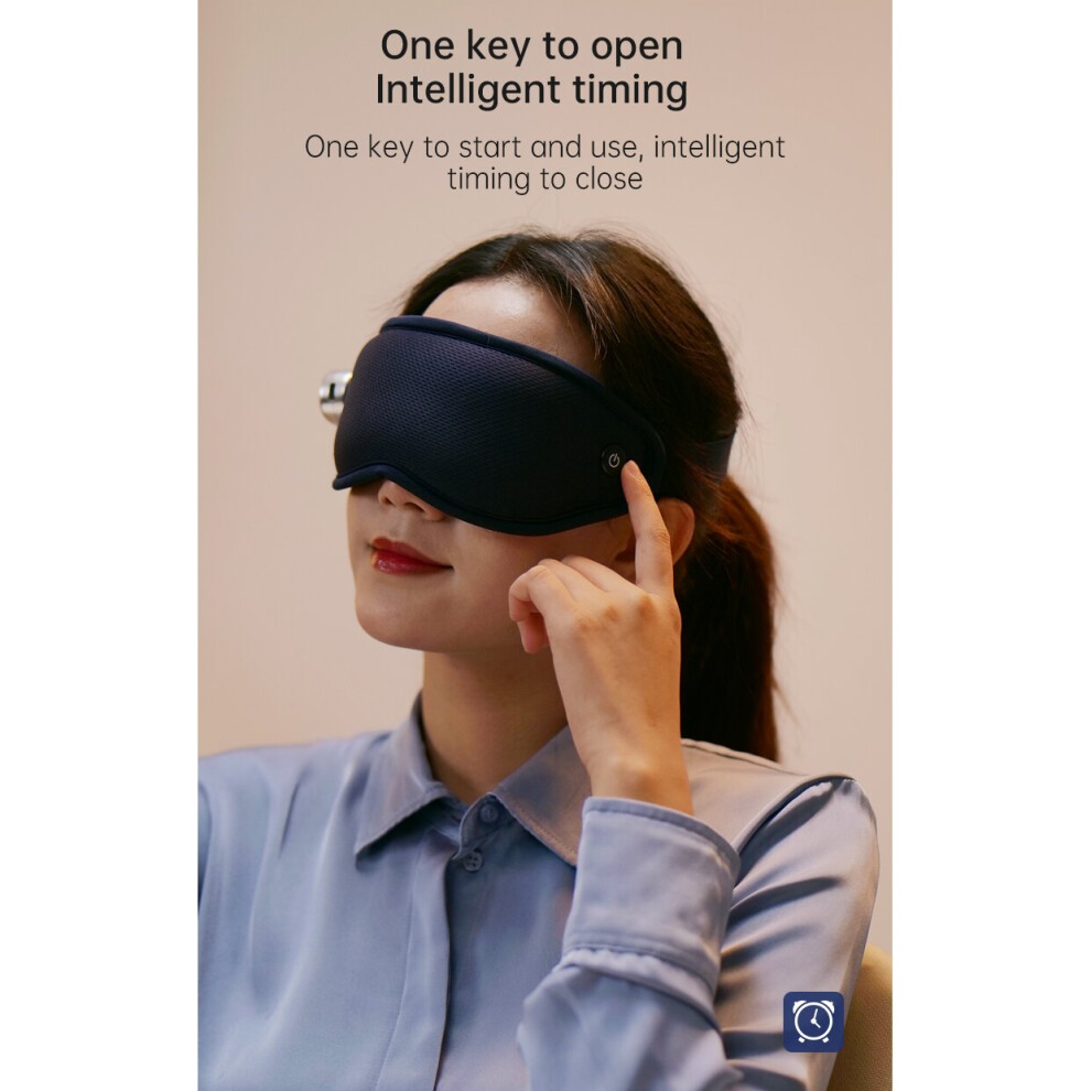 Dechoicelife Dark 3D Smart Pressure Eye Massager Vibration Hot Compress Eyes Mask Fatigue Relief Relax Eye Wrinkles Circles