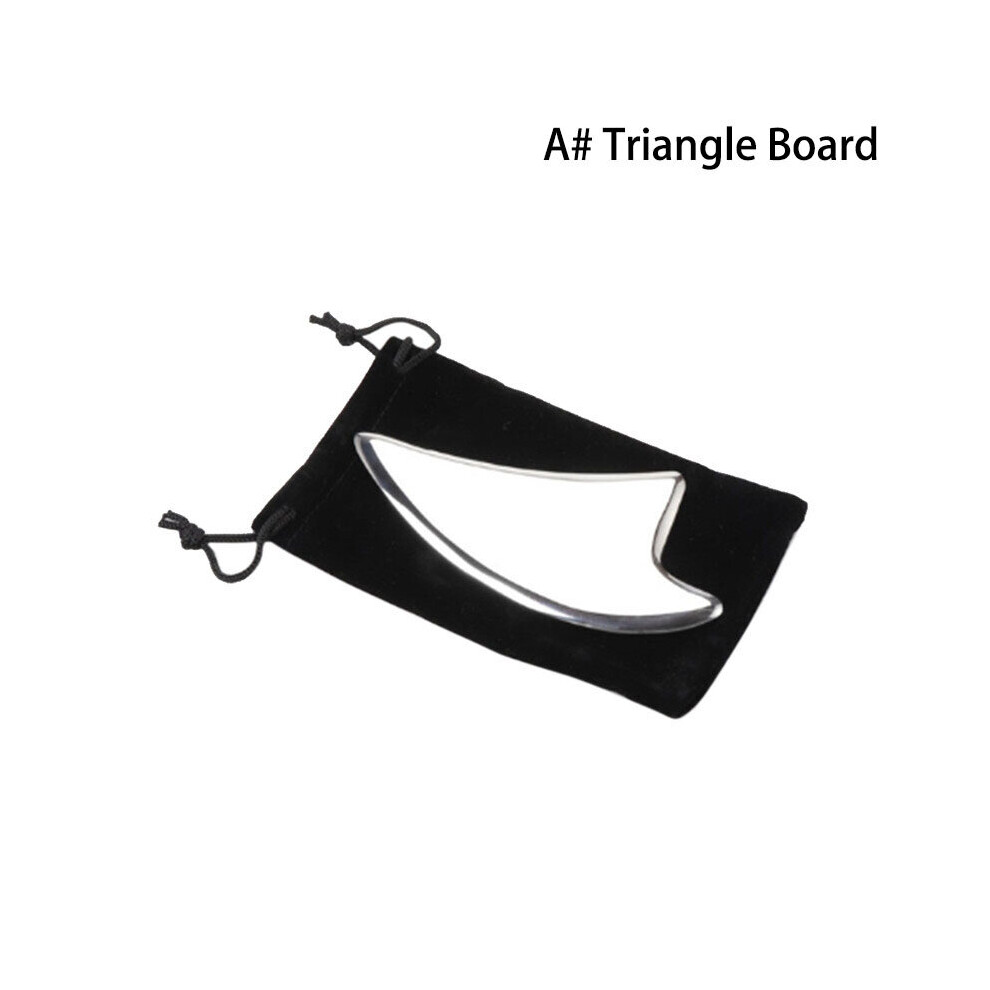 Dechoicelife (A-Triangle Board) Stainless Steel Fascial Knife Gua Sha Tools Deep Tissue Massage Therapy Guasha Scraping Board Manual Muscles Massager