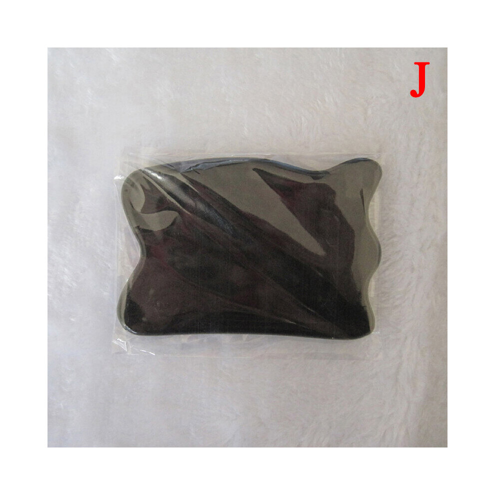 Dechoicelife Pink (A-J) Natural Beeswax Gua Sha Board Acupuncture Massage Face Lifting Stone Guasha Scraping Facial Gouache Quartz Massage