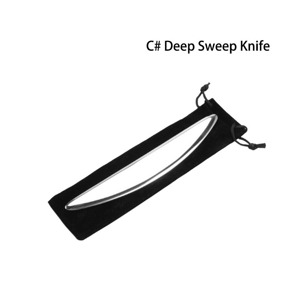 Dechoicelife (A-Sweeping Knife) Stainless Steel Fascial Knife Gua Sha Tools Deep Tissue Massage Therapy Guasha Scraping Board Manual Muscles Massager
