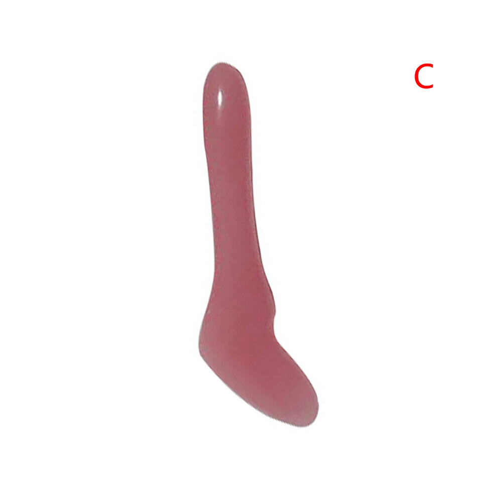 Dechoicelife Pink (A-C) Natural Beeswax Gua Sha Board Acupuncture Massage Face Lifting Stone Guasha Scraping Facial Gouache Quartz Massage