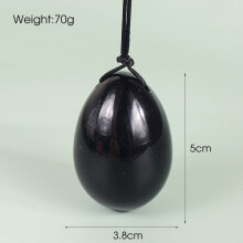 (a-50x38 mm) Big Size Yoni Egg Set 50*35 mm Natural Obsidian Healing Massage Ball Kegel Exercise Tool Pelvic Floor Muscle Vaginal Massager