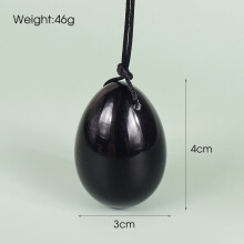 (a-40x30 mm) Big Size Yoni Egg Set 50*35 mm Natural Obsidian Healing Massage Ball Kegel Exercise Tool Pelvic Floor Muscle Vaginal Massager