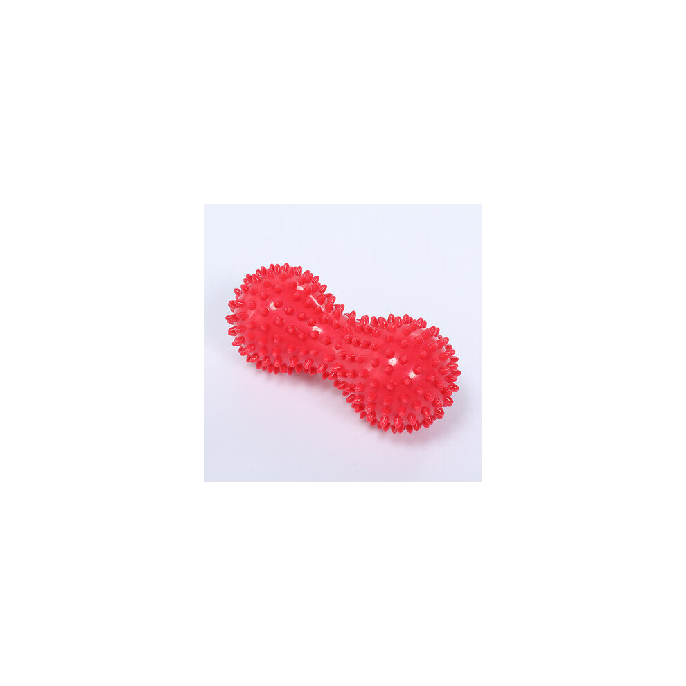 Dechoicelife Red (A-) Peanut Massage Ball Hedgehog Sensory Training Grip Ball Muscle Pain Stress Sensory Ball Foot Muscle Massager Relaxation