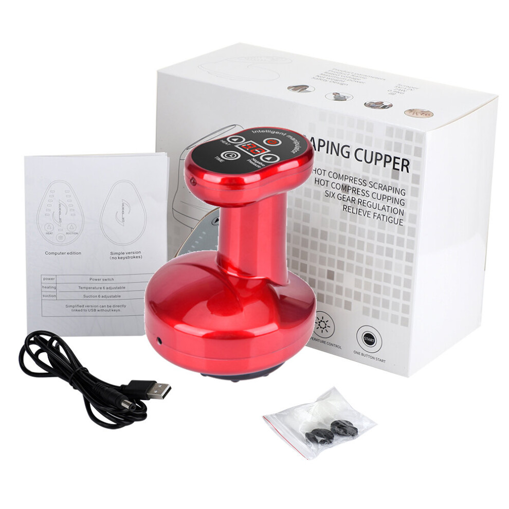 Dechoicelife (A-Charging And Plug-In) Electric Cupping Massager Vacuum Suction Cups Ems Ventosas Anti Cellulite Magnet Therapy Guasha Scraping Fat Burner Slimming