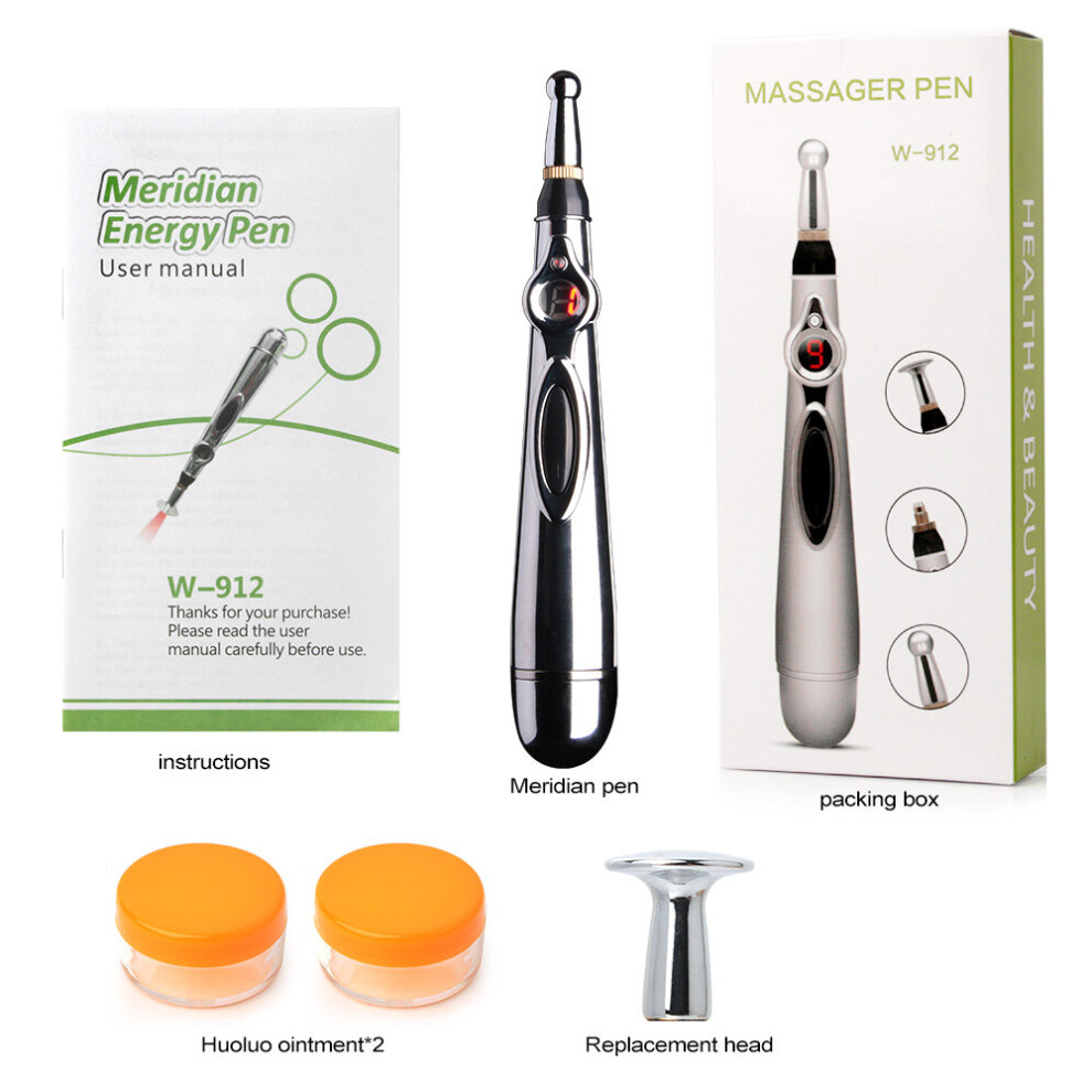 Dechoicelife (A-W-912) Syxlif-Syxlif Electronic Acupuncture Pen Electric Meridians Laser Therapy Heal Massage Pen Meridian